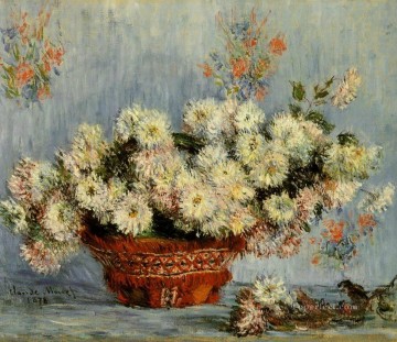  flowers - Chrysanthemums IV Claude Monet Impressionism Flowers
